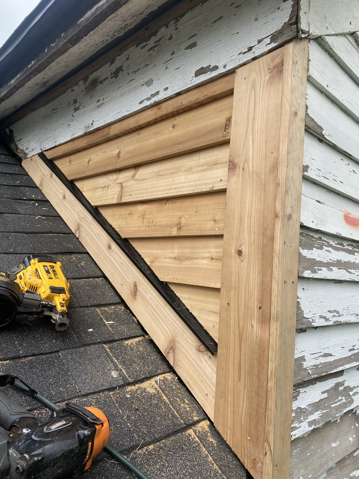 Custom cedar exterior detail