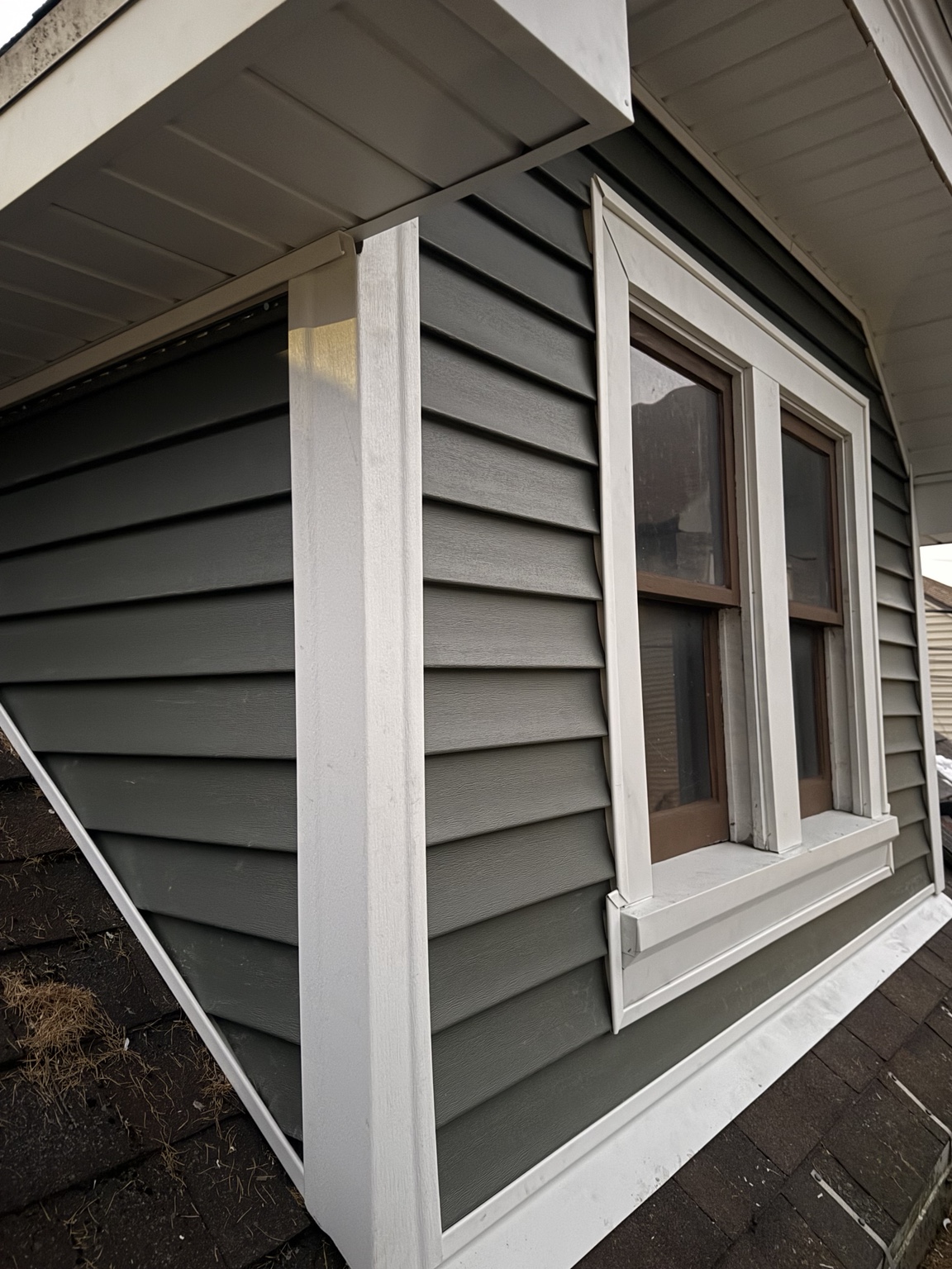 Window trim and siding